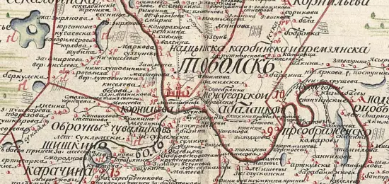 Карта Тобольского уезда Тобольской губернии 1784 года - screenshot_3387.webp