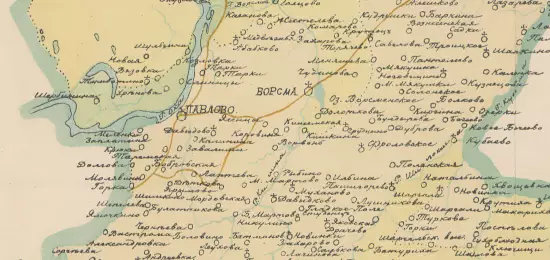 Карта Горбатовского уезда Нижегородской губернии 1867 года - screenshot_3435.webp