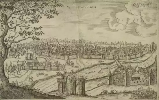 Карты и планы Новгорода -  (гравюра) Новгорода 1660 года.webp