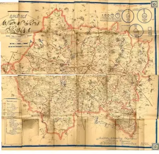 Карта Лубенского округа Полтавская обл.  - 4189580.webp