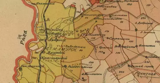Схематическая карта Иманского уезда Приморской области 1917г -  карта Иманского уезда Приморской области 1917 года (1).webp
