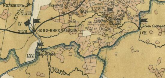 Карта Томской губернии с показанием врачебных и фельдшерских пунктов 1919 года - screenshot_4108.jpg