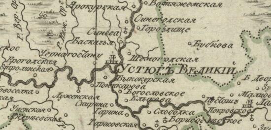 Карта Вологодской губернии из 10 уездов 1800 года - screenshot_4235.jpg