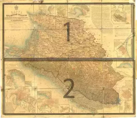 Карта Кубанской области 1904 год - karta-kubanskoj-oblasti2.webp