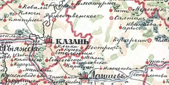 Карта Казанской губернии 1843 -  Казанской губернии 1843 (2) (Копировать).webp