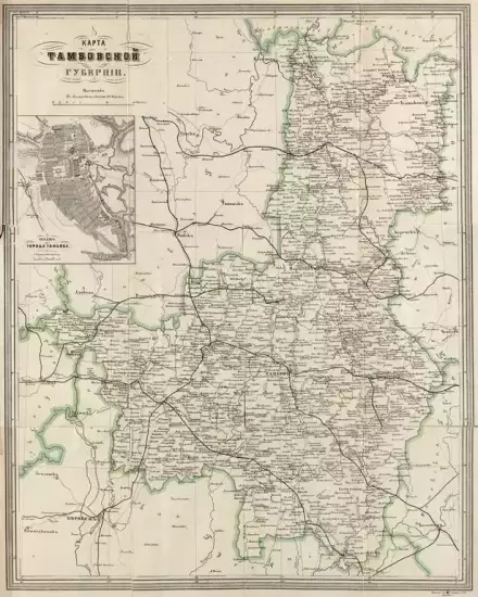 Карта Тамбовской губернии 1911 -  Тамбовской Губернии 1911 (Копировать) (2).webp