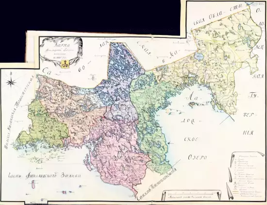 Карта Финляндской губернии 1803 год -  Финляндской губернии_1803 (Копировать) (2).webp