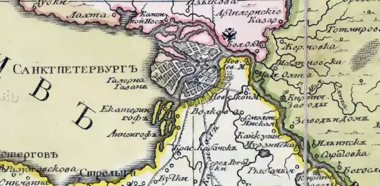 Карта Санкт-Петербургской губернии 1770 -  Санкт-Петербургской губернии_1770 (Копировать).webp