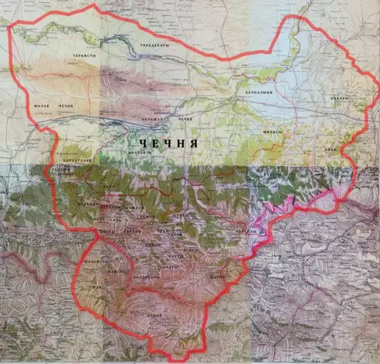 Карта территории Чечни 5 верст -  территории Чечни 5 верст (2).webp