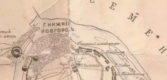 Карта Нижегородского уезда 1899 года -  Нижегородского уезда 1899 года (1).webp