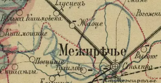 Карта Седлецкой губернии 1887 год -  Седлецкой губернии 1887 год (1).webp