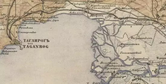 Карта Донецкого Каменноугольного кряжа 10 верст, 1869 год -  исследуемых местностей в западной части Донецкого Каменноугольного кряжа (1).webp