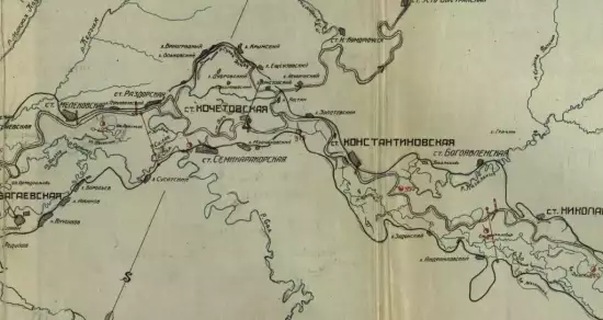 План реки Дона от Калача до Азова 1930 года -  реки Дона от Калача до Азова до 1930г (1).webp