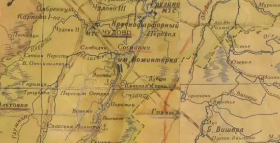 Административная карта Ленинградской области 1940 года -  карта Ленинградской области 1940 года (2).webp