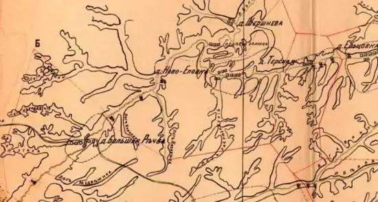 Карта Бийской Волости Бийского уезда 1900 года, 4 версты -  Бийской Волости Бийского уезда 1900 года, 4 версты (1).webp