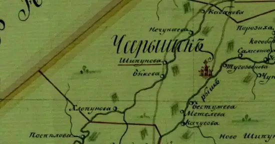 Карта Чарышского округа 1826 года -  Чарышского округа 1826 года.webp