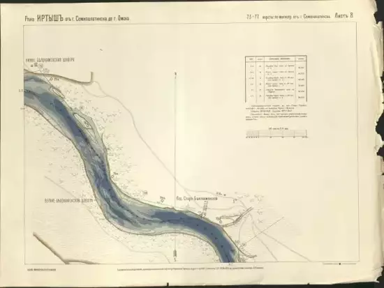 План реки Иртыша от г. Семипалатинска до г. Омска 1908 год -  8.webp
