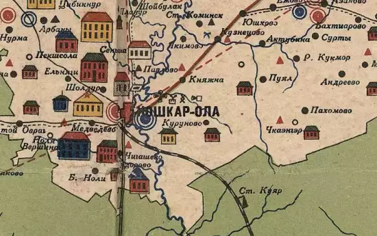 Карта Марийской АО Нижегородского края 1930 года -  Марийской АО Нижегородского края 1930 года (2).webp