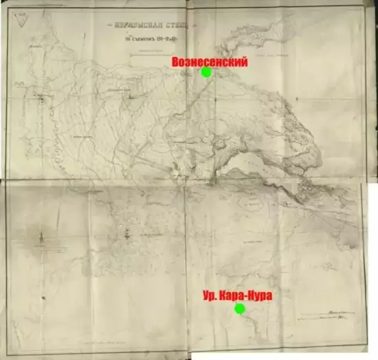 Карта Курчумской степи 1914 года -  Курчумской степи 1914 года.webp