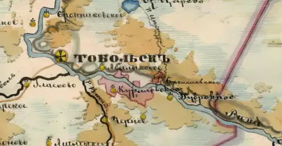 Карта Тобольской и Томской губерний 1874 года - screenshot_2867.webp