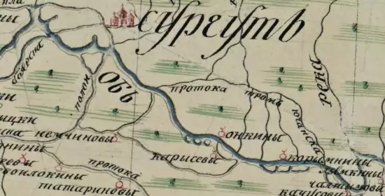 Карта Сургутского уезда Тобольской губернии 1798 года - screenshot_2976.webp