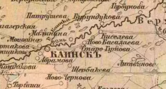 Карта Каинского округа Томской губернии 1900 год - screenshot_3012.webp
