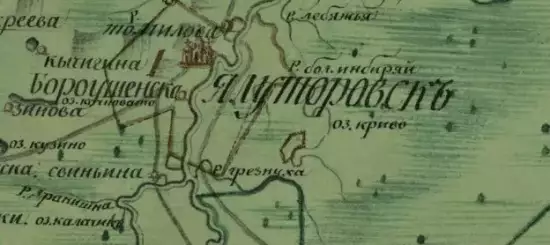 Карта Ялуторовского уезда 1795 года -  уезд 1795г, 7 верст.webp