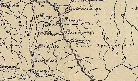 Карта Бийского уезда Томской губернии 1911 года - screenshot_3760.webp