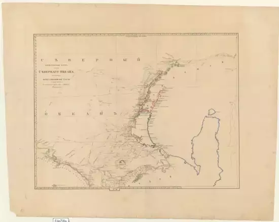 Меркаторская карта части Севернаго Океана омывающей берега Е - screenshot_3813.webp