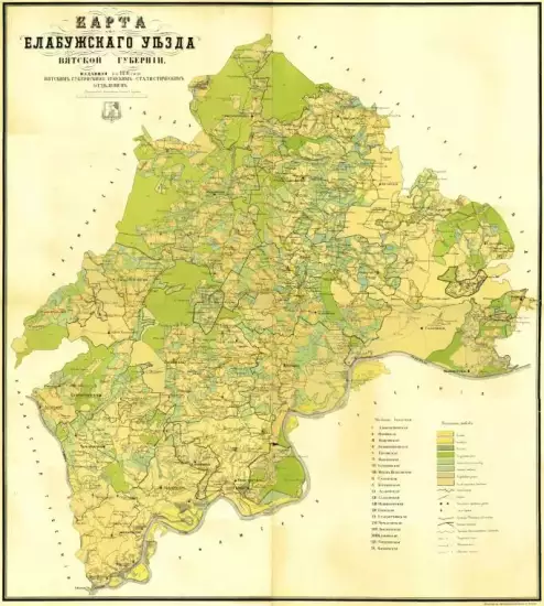 Карта Елабужского уезда Вятской губернии 1891 год - screenshot_3905.webp