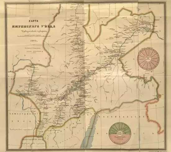 Карта Киренского уезда Иркутской губернии 1900 года - screenshot_3929.webp