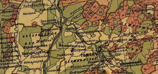 Карта заселяемой части Сибири. Томская губерния 1905 года - screenshot_3950.webp