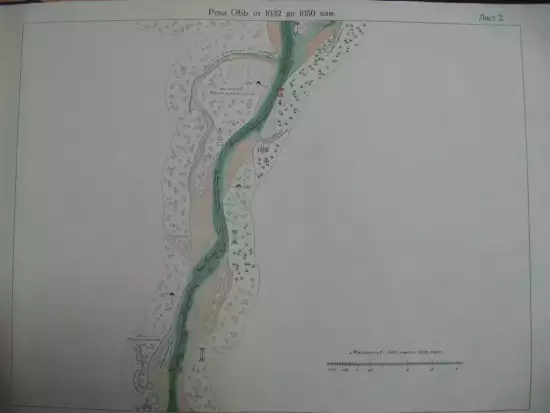 Лоцманская карта реки Обь. От устья реки Томи до устья реки Иртыш 1929 года - 4283380.webp