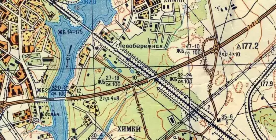 Карта Москвы и окрестности Генштаба СССР 1964-1968 гг - screenshot_4043.webp