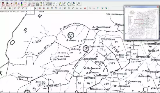 Карта Кустанайского уезда Тургайской области 1914 года - screenshot_4195.webp