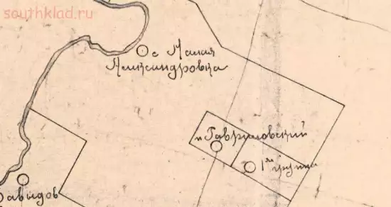 Карта части Херсонского округа Одесской губернии начала XX века - screenshot_4250.webp