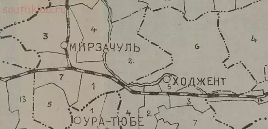 Схематическая карта административного деления Узбекской и Таджикской СССР 1925 год - screenshot_4386.webp