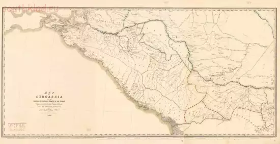 Карта Южной части Краснодарского края 1855 года - screenshot_4813.webp