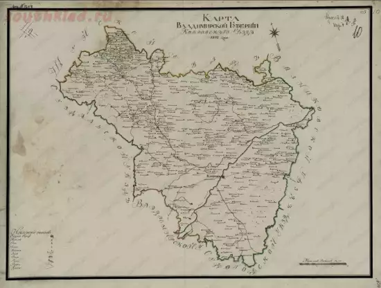 Карта Владимирской губернии Ковровского уезда 1808 года - screenshot_5022.webp