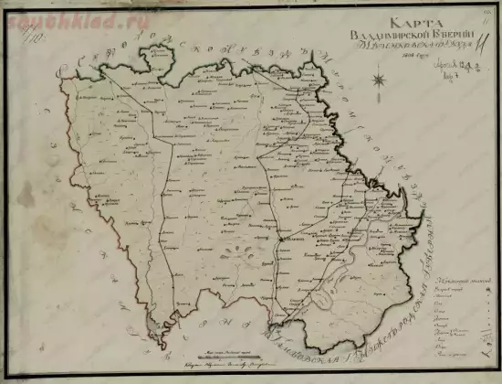 Карта Владимирской губернии Меленковского уезда 1808 года - screenshot_5024.webp