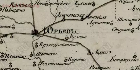 Карта Владимирской губернии Юрьевского уезда 1808 года - screenshot_5039.webp