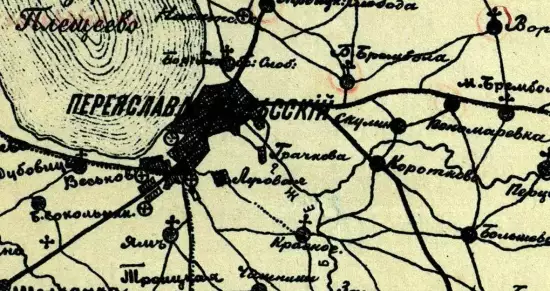 Карта Переяславль-Залесского уезда Владимирской губернии 1896 года - screenshot_5094.webp
