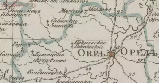 Генеральная карта Орловской губернии 1829 года - screenshot_5312.webp