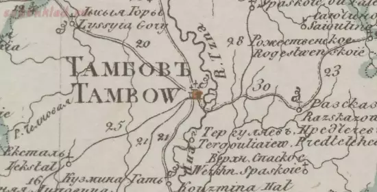 Генеральная карта Тамбовской губернии 1823 года - screenshot_5328.webp