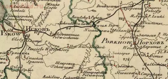 Генеральная карта Псковской губернии 1829 года - screenshot_5389.webp