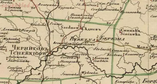 Генеральная карта Черниговской губернии 1829 года - screenshot_5409.webp