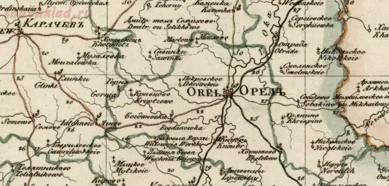 Генеральная карта Орловской губернии 1829 года - screenshot_5421.webp