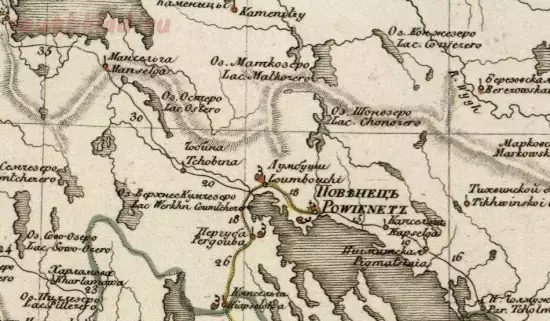 Генеральная карта Олонецкой губернии 1829 года - screenshot_5465.webp