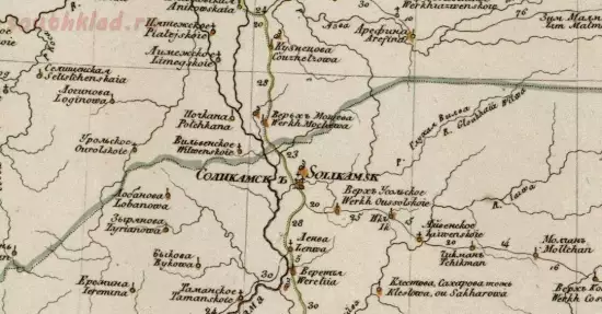 Генеральная карта Пермской губернии 1829 года - screenshot_5467.webp