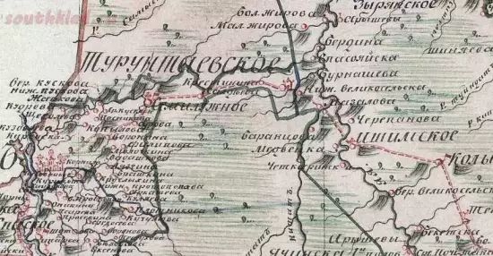 Карта Томского уезд Турунтаевское комиссарства 1821 года - screenshot_5616.webp